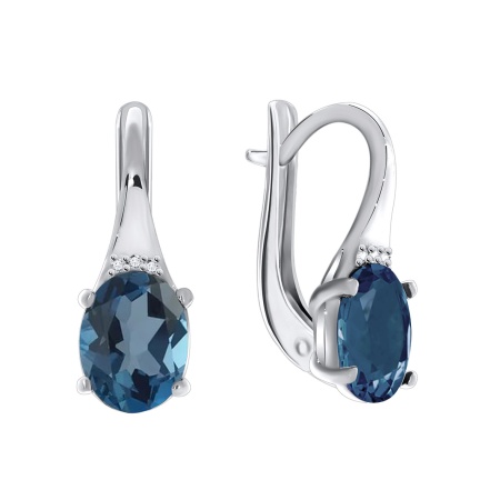 Купить оптом серьги из серебра с фианитами 2340200027-76 от Krasnoe