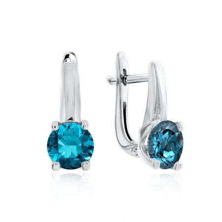 Купить оптом серьги из серебра с фианитами 2340200987-1-76 от Krasnoe