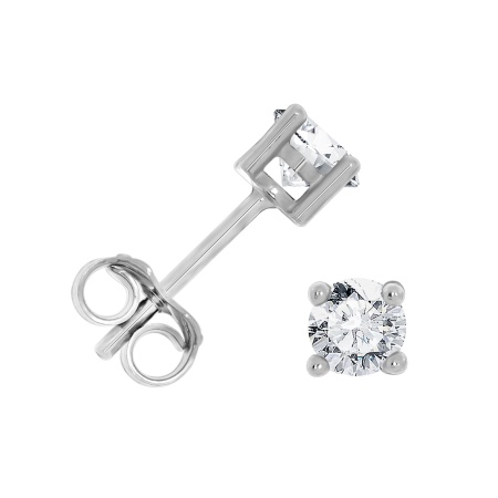 Купить оптом пусеты из серебра с фианитами 2340202631л от Krasnoe