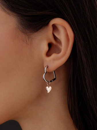 Купить оптом серьги из серебра с фианитами 2350201894-2 от Krasnoe