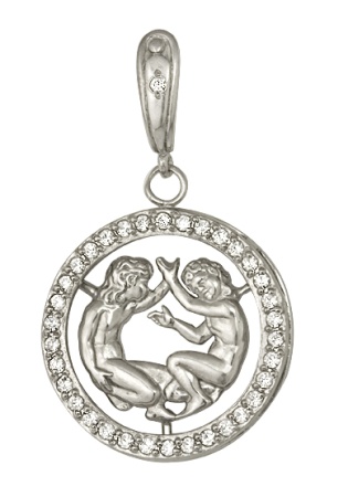 Купить оптом подвеска из серебра с фианитами 3R02231 от Krasnoe