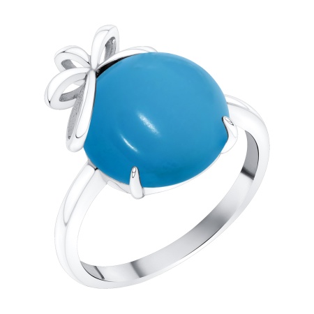 Купить оптом кольцо из серебра с бирюзой 1340Б25807 от Krasnoe