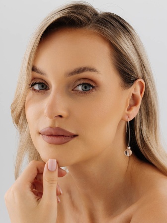 Купить оптом серьги из серебра с хрусталём 2340521068 от Krasnoe