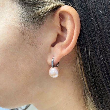 Купить оптом серьги из серебра с жемчугами 2340244318-46 от Krasnoe