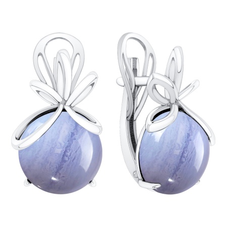 Купить оптом серьги из серебра с агатами 2340395807-84 от Krasnoe