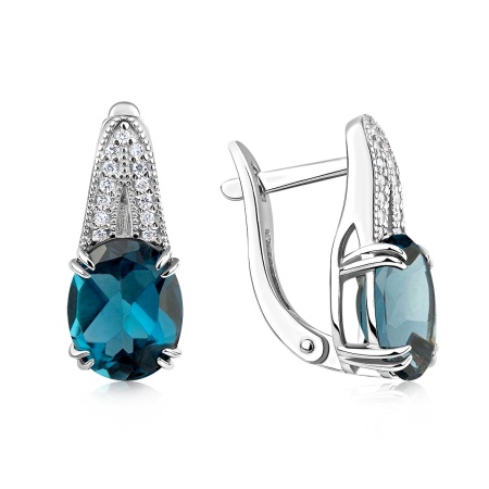 Купить оптом серьги из серебра с ситаллами 2340881949л-76 от Krasnoe