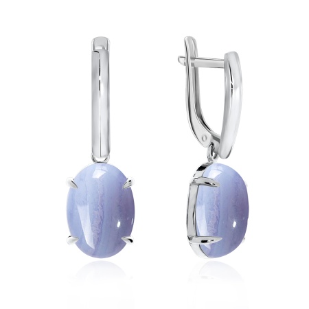 Купить оптом серьги из серебра с агатами 2340392314-84 от Krasnoe