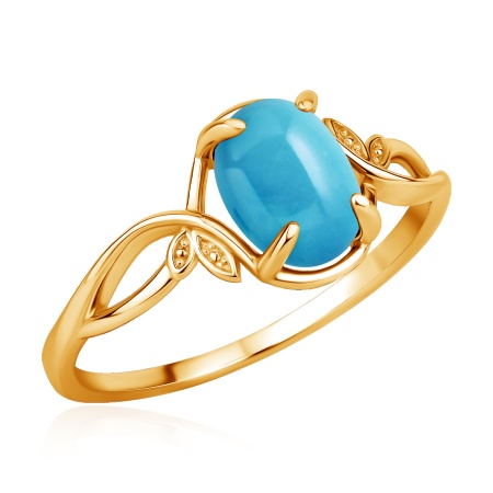 Купить оптом кольцо из серебра с бирюзой 1320316336 от Krasnoe