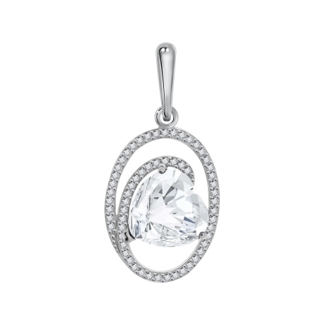 Купить оптом подвеска из серебра с фианитами 3340203627л от Krasnoe