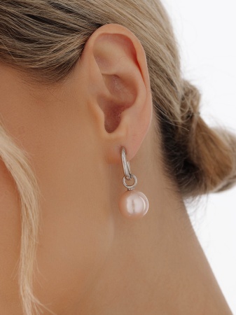 Купить оптом серьги из серебра с жемчугами 2340241416-46 от Krasnoe