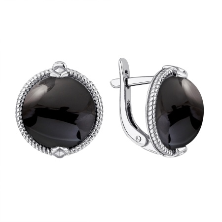 Купить оптом серьги из серебра с агатами 2340395152-20 от Krasnoe