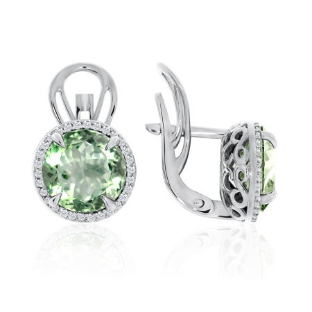 Купить оптом серьги из серебра с фианитами 2340200888л-69 от Krasnoe