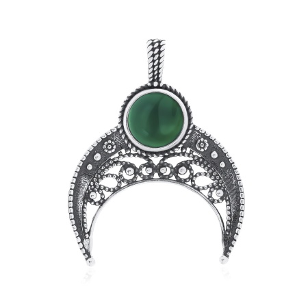 Купить оптом подвеска из серебра с агатом 3310391819-60 от Krasnoe