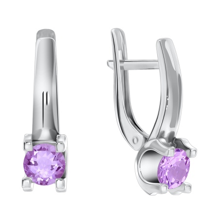 Купить оптом серьги из серебра с кварцем 2340180050-1-92 от Krasnoe