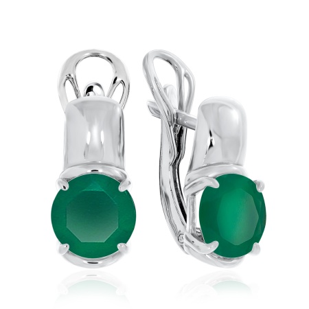 Купить оптом серьги из серебра с агатами 2340391117-60 от Krasnoe