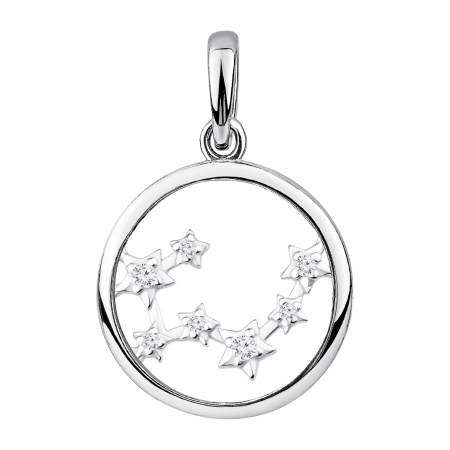 Купить оптом подвеска из серебра с фианитами 3340205983л от Krasnoe