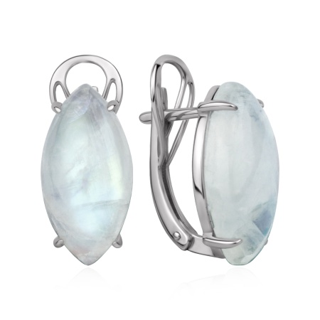 Купить оптом серьги из серебра с лунным камнем 2340936400 от Krasnoe