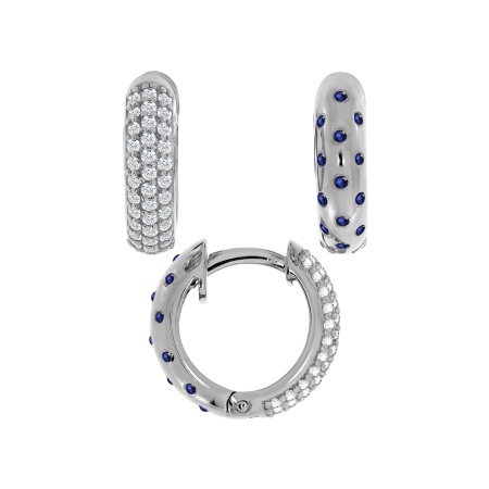 Купить оптом серьги из серебра с ситаллами и фианитами 2340871276л от Krasnoe