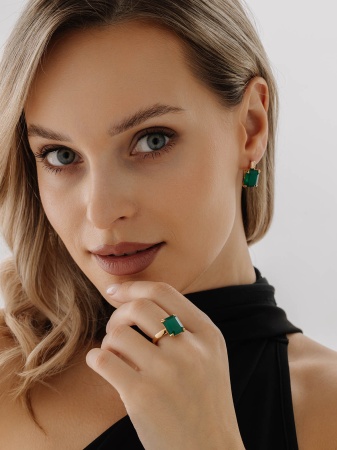 Купить оптом серьги из серебра с агатами 2320391551-60 от Krasnoe