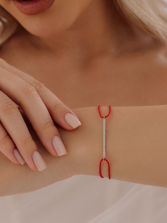 Купить оптом браслет из серебра с фианитами 4340202741 от Krasnoe