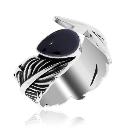 Купить оптом кольцо из серебра с агатом 1310391602-20 от Krasnoe