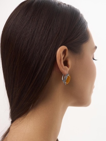 Купить оптом серьги из серебра с агатами 2310395713-50 от Krasnoe