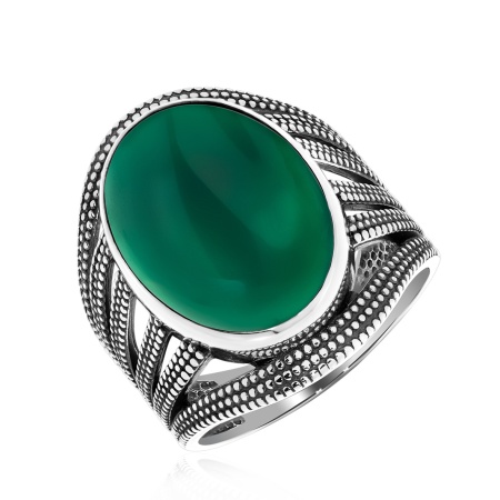 Купить оптом кольцо из серебра с агатом 1310390981-60 от Krasnoe