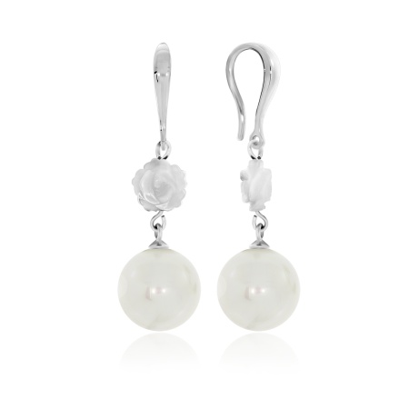 Купить оптом серьги из серебра с перламутрами и жемчугами 2340240829 от Krasnoe