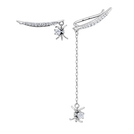 Купить оптом серьги из серебра с фианитами 2340204903л-3 от Krasnoe