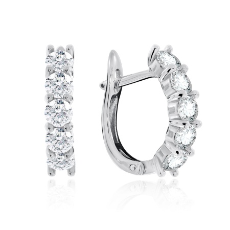 Купить оптом серьги из серебра с фианитами 2340201321 от Krasnoe