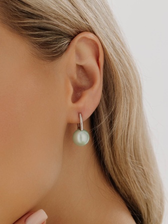 Купить оптом серьги из серебра с жемчугами 2340244318-68 от Krasnoe