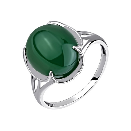 Купить оптом кольцо из серебра с халцедоном 1340601943-60 от Krasnoe