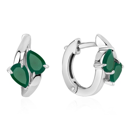 Купить оптом серьги из серебра с агатами 2340395882-60 от Krasnoe