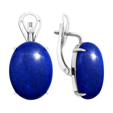 Купить оптом серьги из серебра с лазуритами 2340475731 от Krasnoe
