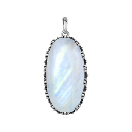 Купить оптом подвеска из серебра с лунным камнем 3310936405 от Krasnoe