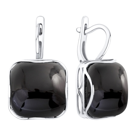 Купить оптом серьги из серебра с агатами 2340395134-20 от Krasnoe