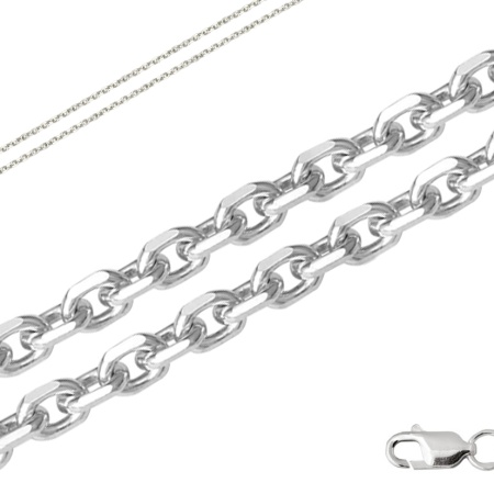 Купить оптом цепь из серебра без вставок 365708030045 от Krasnoe