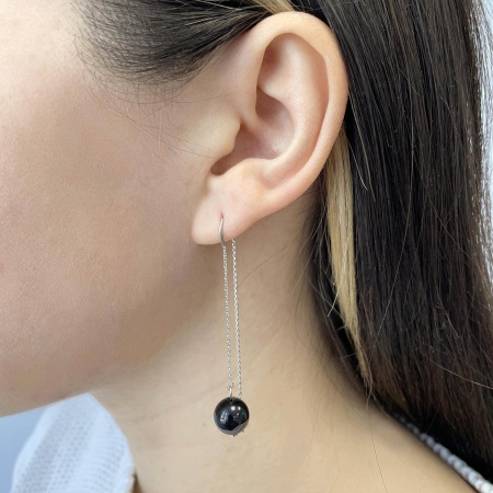 Купить оптом серьги из серебра с агатами 2340390710-9-20 от Krasnoe