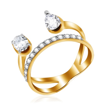 Купить оптом кольцо из серебра с фианитами 1329200287 от Krasnoe