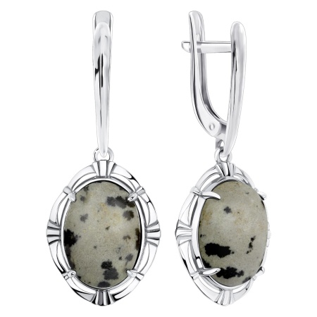 Купить оптом серьги из серебра с яшмой 2340305702 от Krasnoe