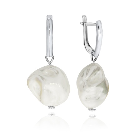 Купить оптом серьги из серебра с жемчугами 2340241302-3 от Krasnoe