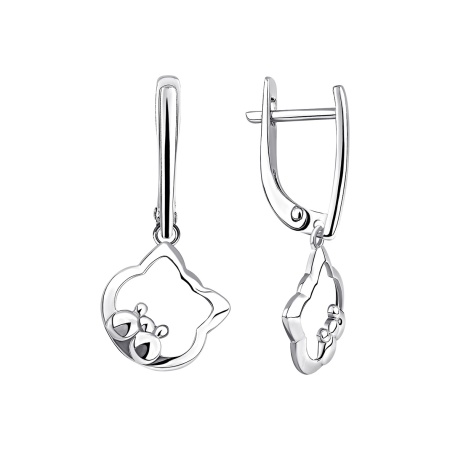 Купить оптом серьги из серебра без вставок 2340405202 от Krasnoe