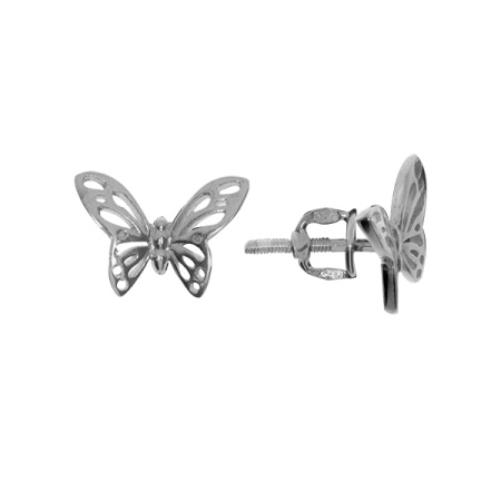 Купить оптом пусеты из серебра без вставок 01310005000 от Krasnoe