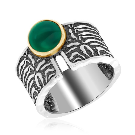 Купить оптом кольцо из серебра с агатом 1317392391-60 от Krasnoe