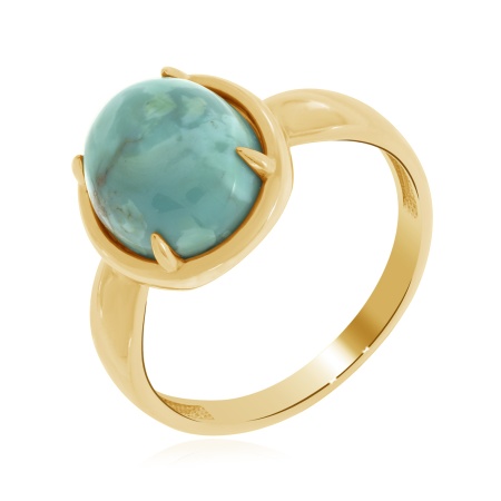 Купить оптом кольцо из серебра с бирюзой 1320311838 от Krasnoe