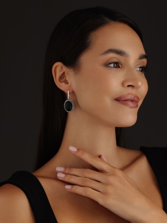 Купить оптом серьги из серебра с агатами 2310390963-20 от Krasnoe