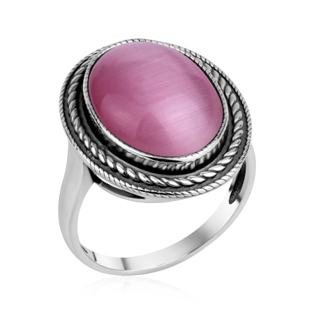 Купить оптом кольцо из серебра с кошачий глазом 1310265904-30 от Krasnoe