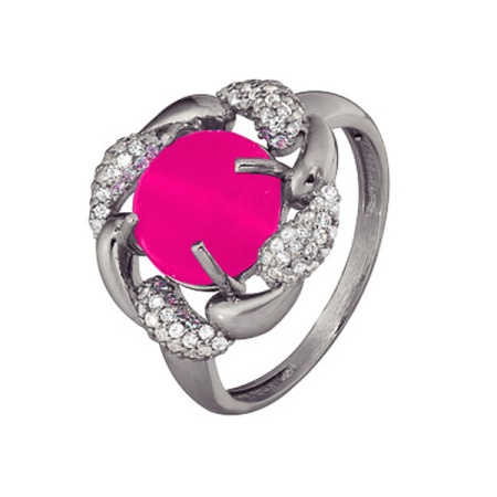 Купить оптом кольцо из серебра с кошачий глазом 3987003591л-1 от Krasnoe