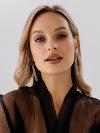 Купить оптом серьги из серебра без вставок 2340405644-4 от Krasnoe