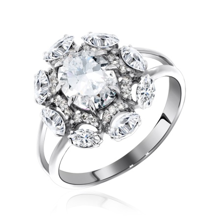 Купить оптом кольцо из серебра с фианитами 1340200870л от Krasnoe